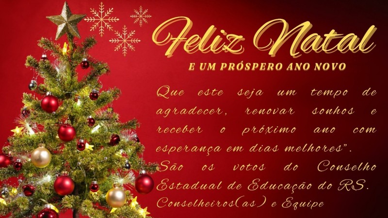 Feliz Natal do Conselho Estadual de Educação /RS