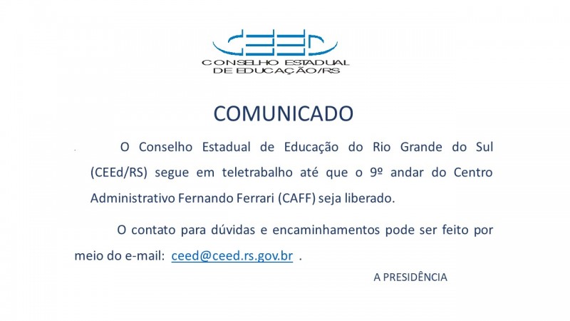 COMUNICADO