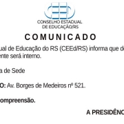 Informação sobre o funcionamento do CEEd/RS