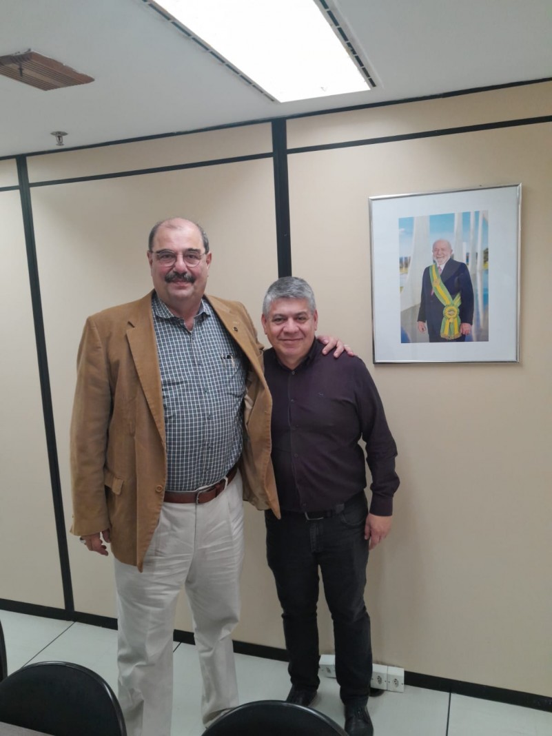 Presidente do CEEd RS com o Presidente do CNE