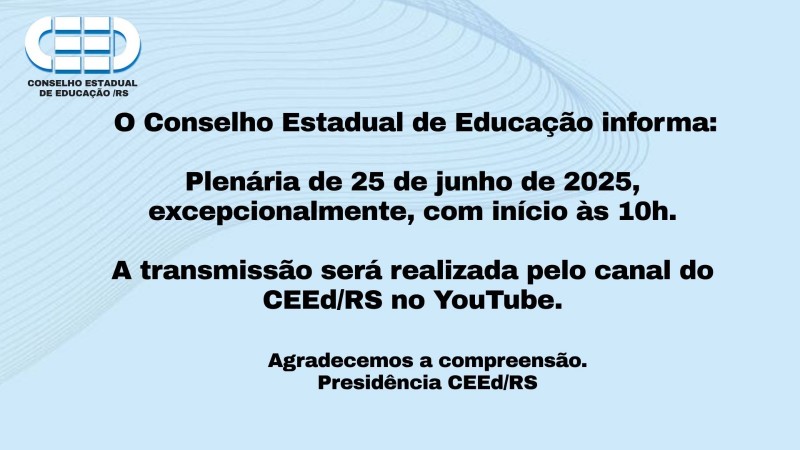 Sessão PLenária 25 06 2025